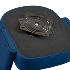 Fauteuil pivotant moderne en forme de tonneau, chaises d'appoint rondes rembourrées en velours, fauteuil pivotant confortable à 360 degrés avec dossier ouvert