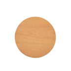 Table d'appoint de rangement ronde en rotin Cabana 18, bois de chêne marron naturel