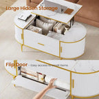 Table basse relevable Compartiment de rangement Porte de grange