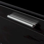 Meuble TV 180 cm | 3 étagères ouvertes et 3 tiroirs | Noir | Panneau haute densité | Compatible TV jusqu'à 80 pouces