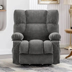 Fauteuil inclinable releveur électrique | Chauffant et massage 8 points | Port USB | 158 kg | Tissu bleu