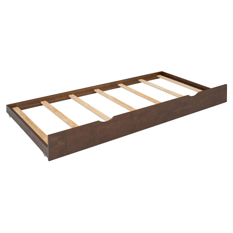 Cadre de lit Queen Size avec lit gigogne Twin XL et 2 grands tiroirs, lit plateforme en bois avec tête de lit et support à lattes