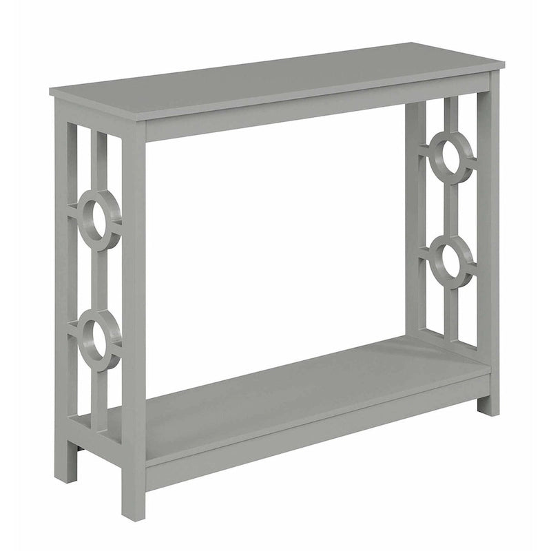 Console en anneau avec étagère à 2 niveaux | Contemporain | 40x12x31.75 | Montage facile