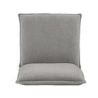 Fauteuil décoratif Pillow | Tissu noir rayé beige | Base en fil métallique | Assise de 67,3 cm de large | Moderne