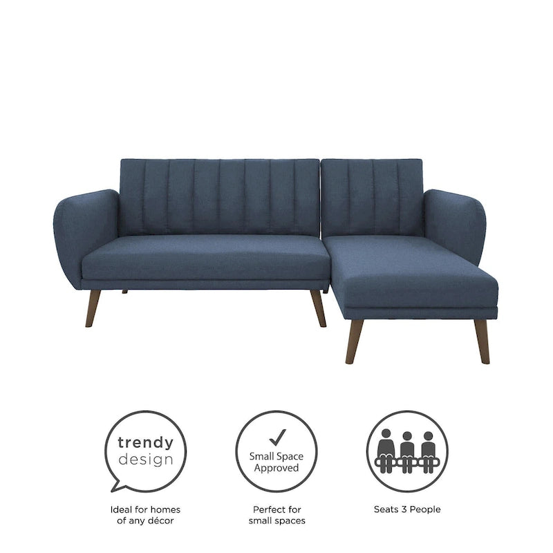 Canapé-lit futon sectionnel, convertible, canapé de salon moderne
