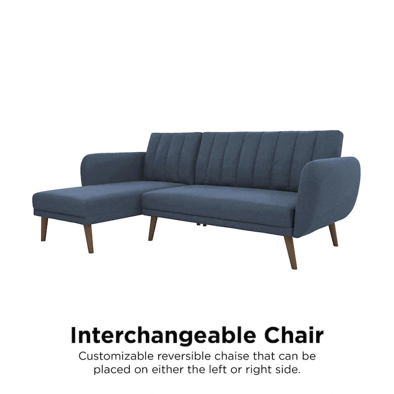 Canapé-lit futon sectionnel, convertible, canapé de salon moderne