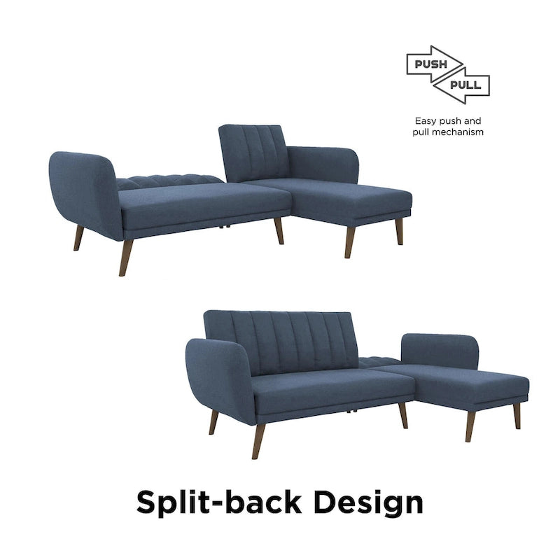Canapé-lit futon sectionnel, convertible, canapé de salon moderne