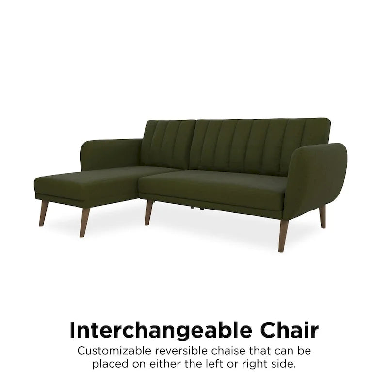 Canapé-lit futon sectionnel, convertible, canapé de salon moderne