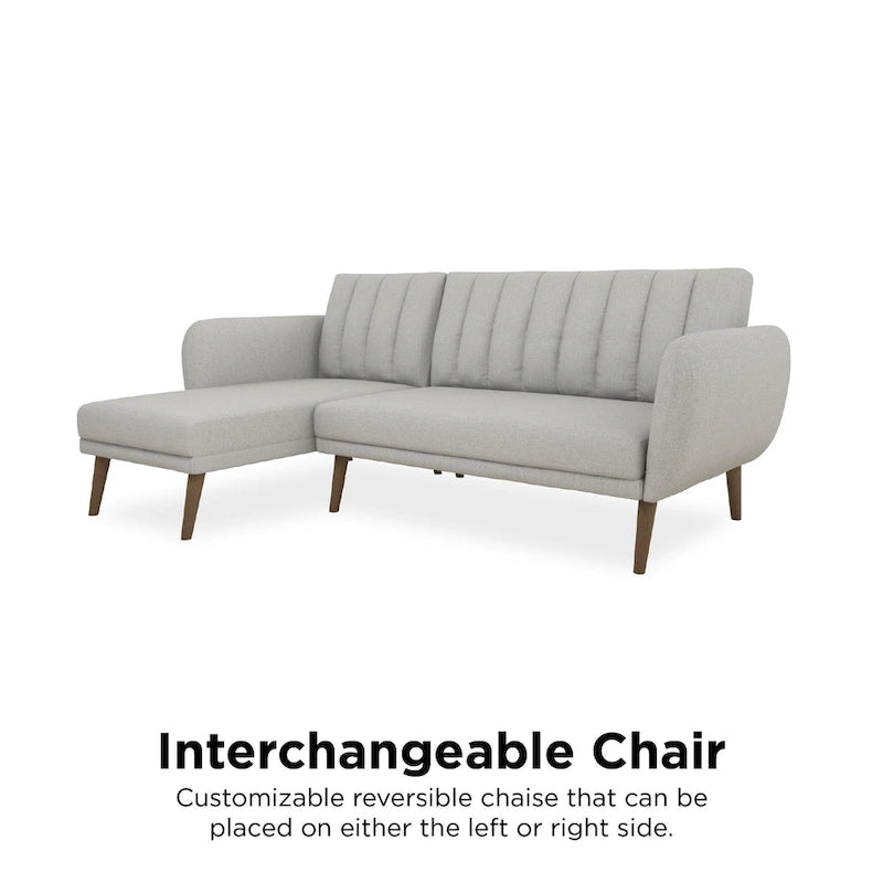 Canapé-lit futon sectionnel, convertible, canapé de salon moderne
