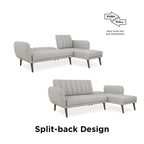 Canapé-lit futon sectionnel, convertible, canapé de salon moderne