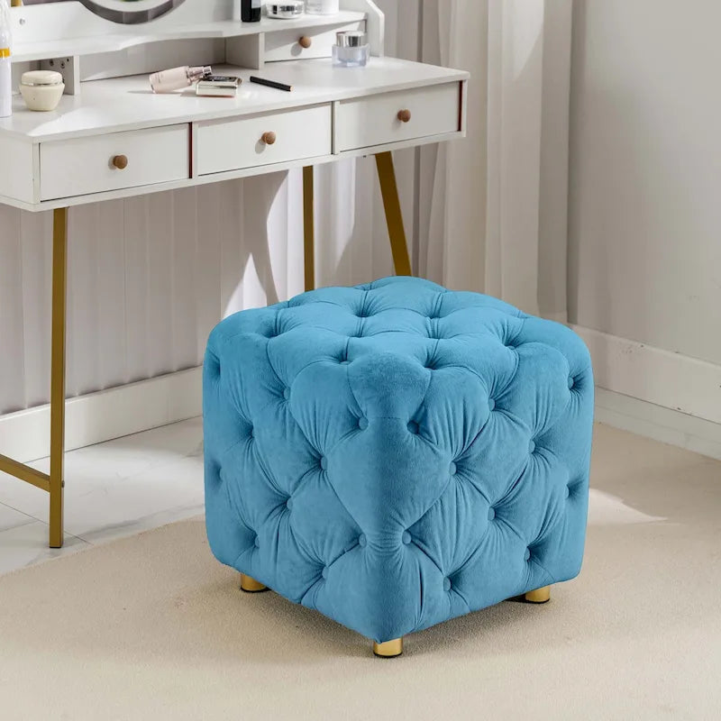 Repose-pieds moelleux, Chaise de coiffeuse, Pouf rembourré