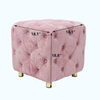 Repose-pieds moelleux, Chaise de coiffeuse, Pouf rembourré