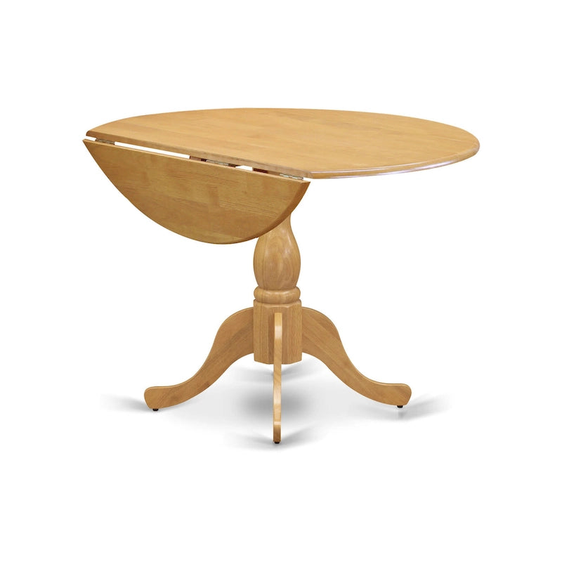 Ensemble de salle à manger rond à abattants avec chaises, plusieurs pièces et options d'assise