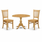Ensemble de salle à manger rond à abattants avec chaises, plusieurs pièces et options d'assise