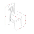 Ensemble de salle à manger rond à abattants avec chaises, plusieurs pièces et options d'assise