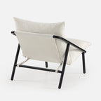 Chaise d'appoint Audrey Metal Sling | Structure en acier, coussin en mousse | 5 couleurs