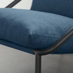 Chaise d'appoint Audrey Metal Sling | Structure en acier, coussin en mousse | 5 couleurs