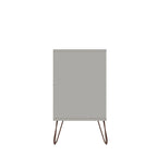 Commode basse double à 6 tiroirs avec pieds en métal, rangement moderne pour chambre à coucher