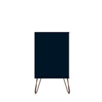 Commode basse double à 6 tiroirs avec pieds en métal, rangement moderne pour chambre à coucher