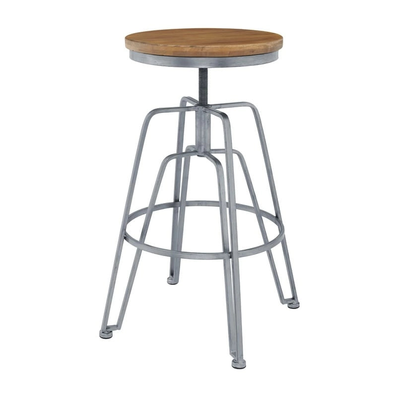 Tabouret réglable Aimes Wood and Metal 25-29 pouces