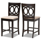 Ensemble de 2 tabourets de bar modernes et contemporains