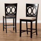 Ensemble de 2 tabourets de bar modernes et contemporains
