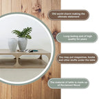 Table basse en bois de récupération faite à la main de 170 cm, finition blanchie patinée, style Ming