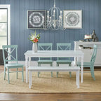 Banc de salle à manger blanc Tiffany, de Simple Living