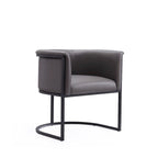 Lot de 2 chaises de salle à manger Art déco en similicuir | Structure en métal | 136 kg | Entièrement assemblé