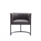 Lot de 2 chaises de salle à manger Art déco en similicuir | Structure en métal | 136 kg | Entièrement assemblé