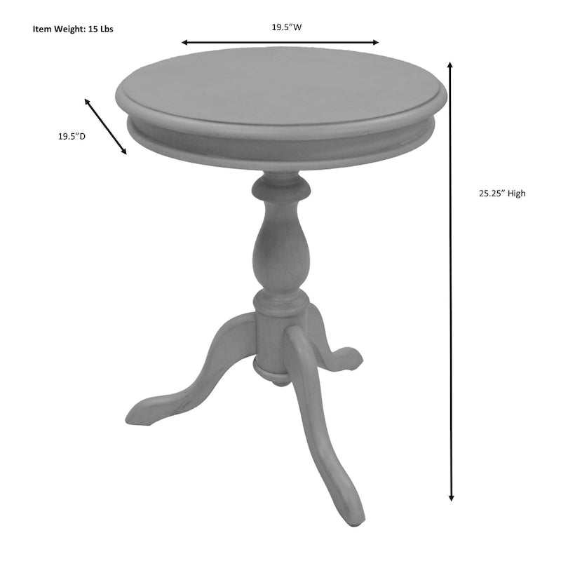 Table d'appoint ronde Accent, finition cuivre, table d'appoint de salon
