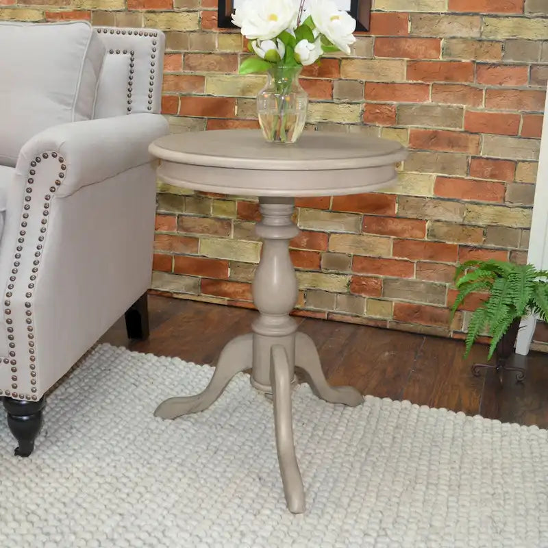 Table d'appoint ronde Accent, finition cuivre, table d'appoint de salon