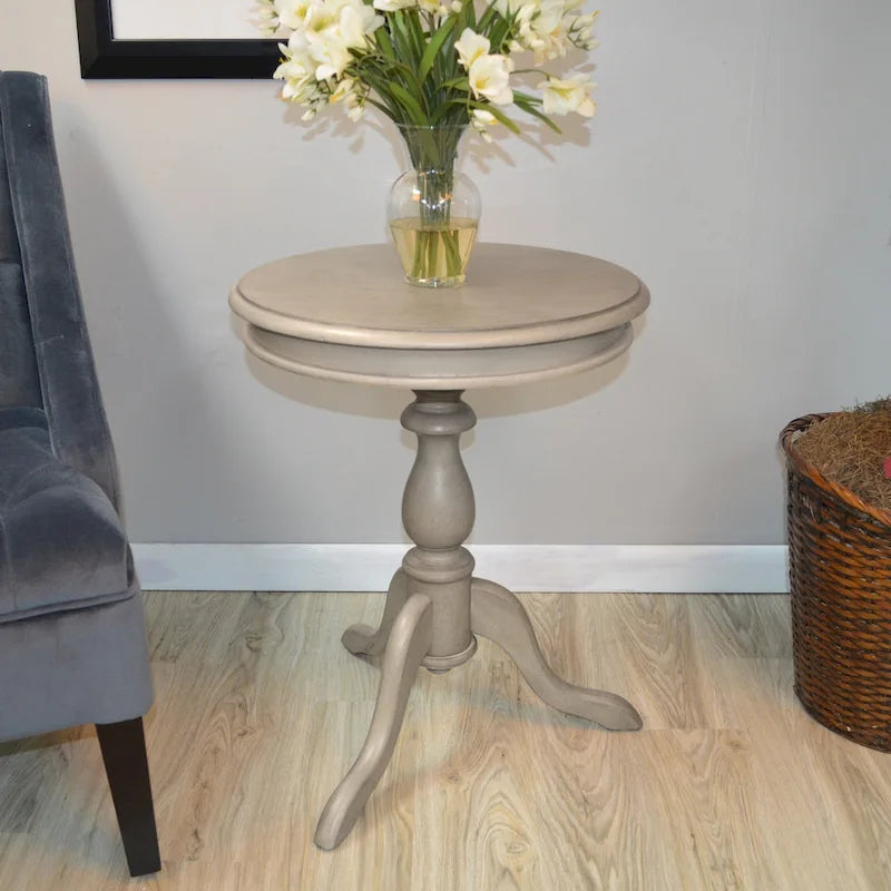 Table d'appoint ronde Accent, finition cuivre, table d'appoint de salon