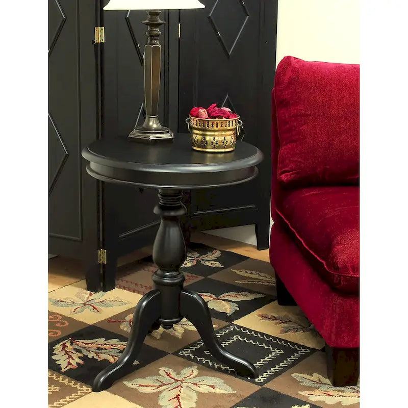 Table d'appoint ronde Accent, finition cuivre, table d'appoint de salon