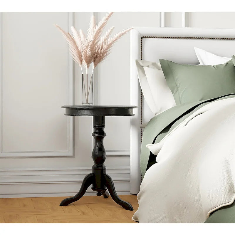 Table d'appoint ronde Accent, finition cuivre, table d'appoint de salon