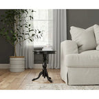 Table d'appoint ronde Accent, finition cuivre, table d'appoint de salon
