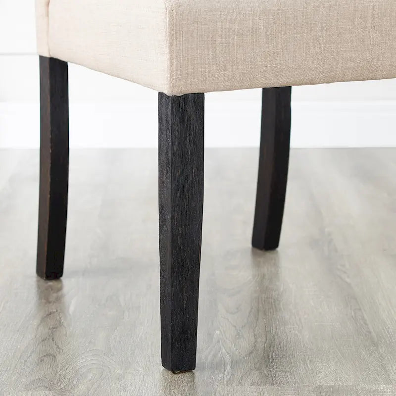 Ensemble de salle à manger en bois foncé style urbain, table à pieds tournés et 4 chaises