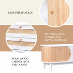 Meuble TV de style ferme moderne avec pieds en bois massif
