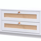 Meuble TV de style ferme moderne avec pieds en bois massif