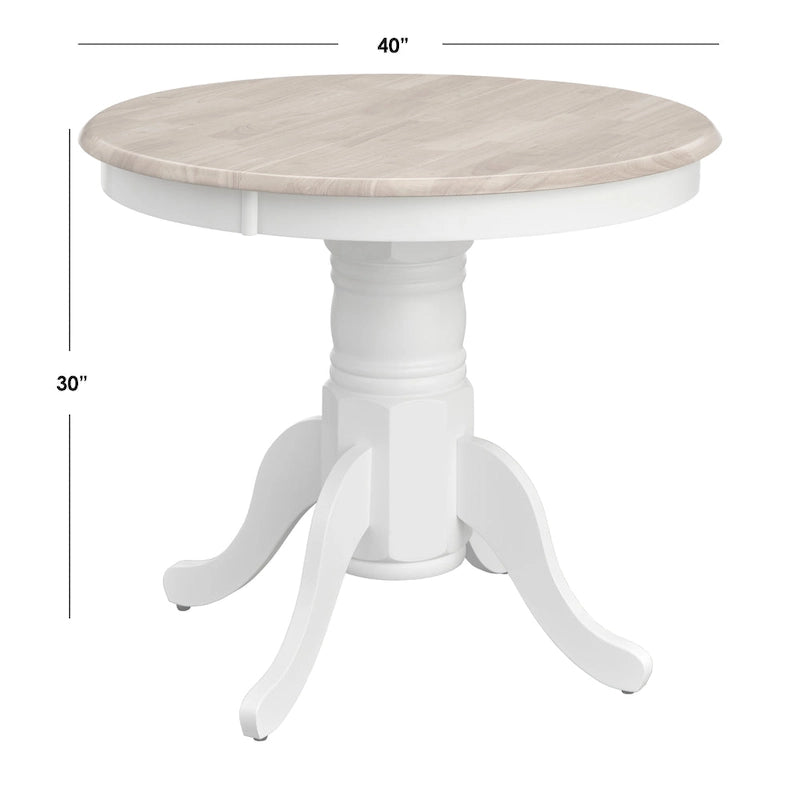 Table à manger rectangulaire en bois massif, style Lancaster, finition naturelle