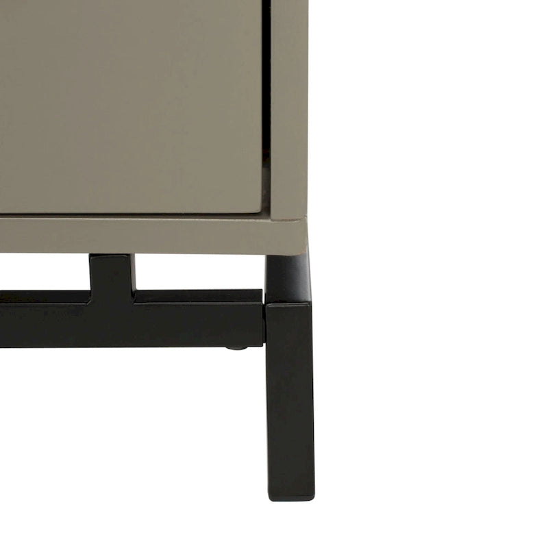 Commode 4 tiroirs pour chambre à coucher, style couture, cadre en bois massif, finition élégante