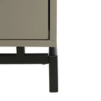 Commode 4 tiroirs pour chambre à coucher, style couture, cadre en bois massif, finition élégante