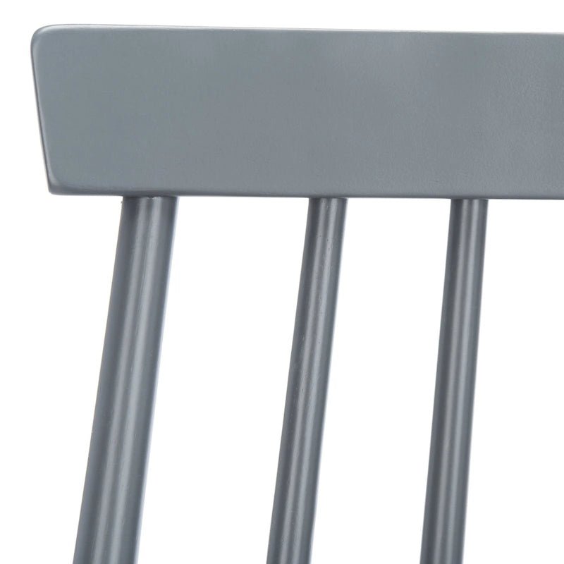 Tabouret de bar de ferme à broche de 30 pouces, ensemble de 2 | Bois d'hévéa | Dossier ouvert | Finition claire