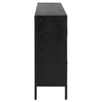 Meuble de rangement 2 portes Chêne foncé, 40.25"L x 32.5"H x 11.625"P, Style moderne