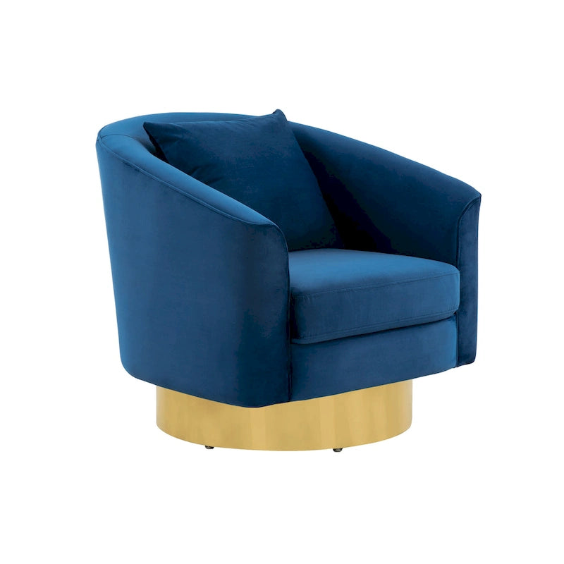 Fauteuil d'appoint pivotant, 32,5" L x 32,1" P x 30,1" H, Fauteuil de salon rembourré
