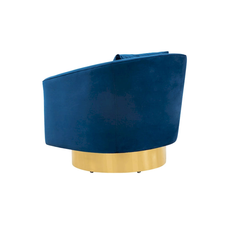 Fauteuil d'appoint pivotant, 32,5" L x 32,1" P x 30,1" H, Fauteuil de salon rembourré