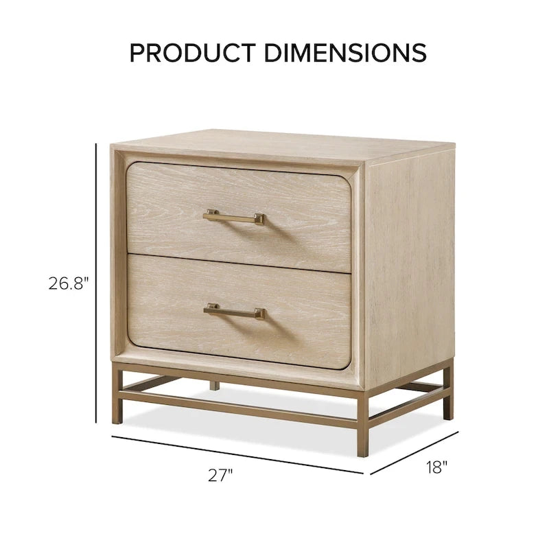 Ensemble de chambre 3 pièces en bois massif, finition chêne, lit plateforme + 2 tables de chevet, 1000 lb