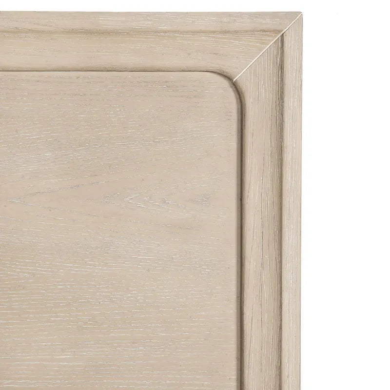 Ensemble de chambre 3 pièces en bois massif, finition chêne, lit plateforme + 2 tables de chevet, 1000 lb