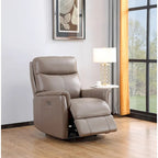 Fauteuil inclinable zéro gravité avec appuie-tête électrique | Cuir pleine fleur | Mousse à mémoire de forme | Port USB
