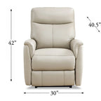 Fauteuil inclinable zéro gravité avec appuie-tête électrique | Cuir pleine fleur | Mousse à mémoire de forme | Port USB